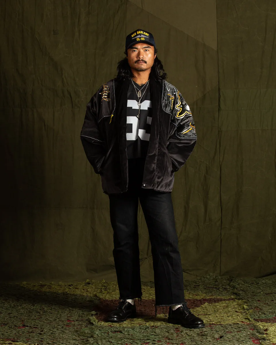 Velveteen KESA SHAM BOMBER JKT (Beautiful FRANCE) - Black 3 sold by Standard and Strange product image thumbnail 3