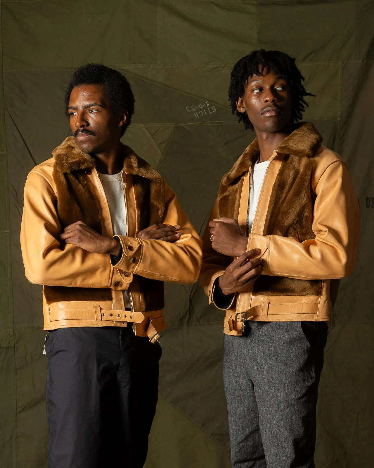 S&S x Attractions Grizzly Jacket - Brown Mouton sold by Standard and Strange product image thumbnail 4