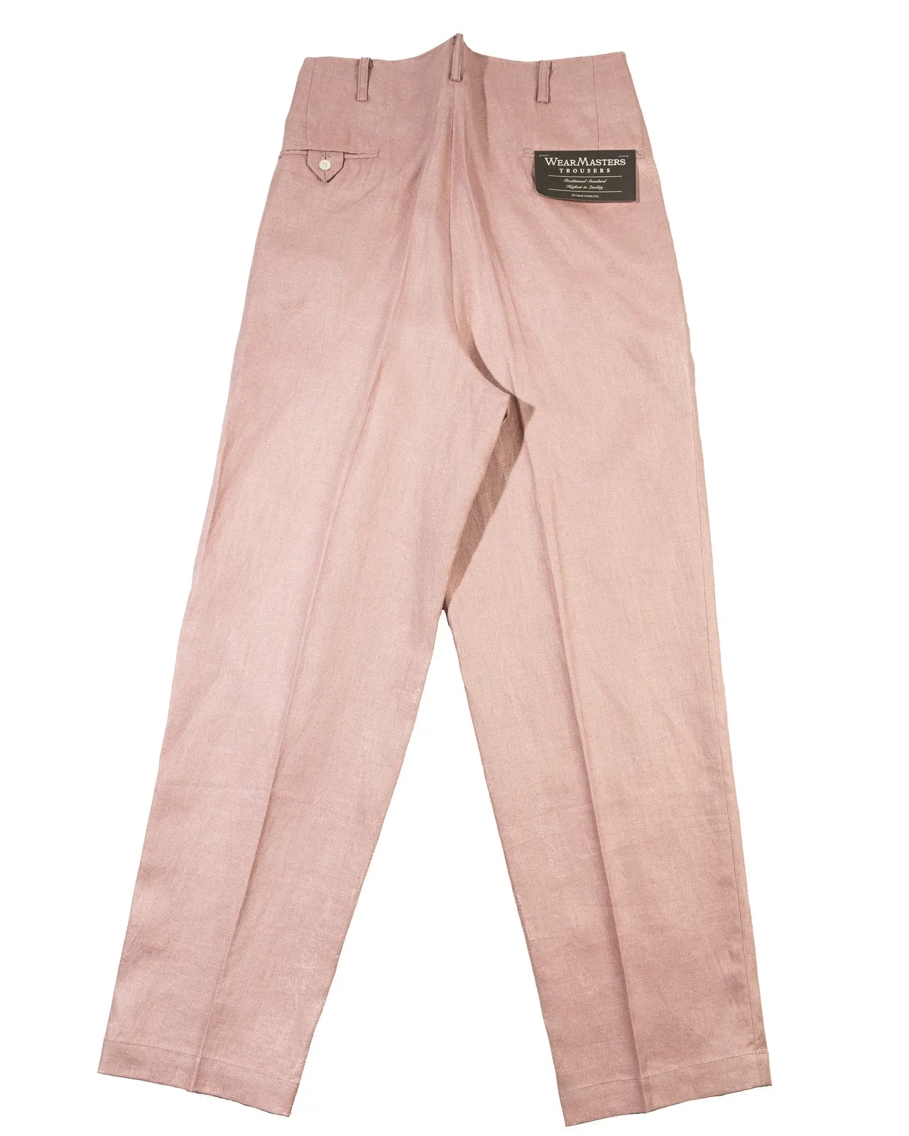 Double Pleats Linen Trousers - Pink sold by Standard and Strange product image thumbnail 2