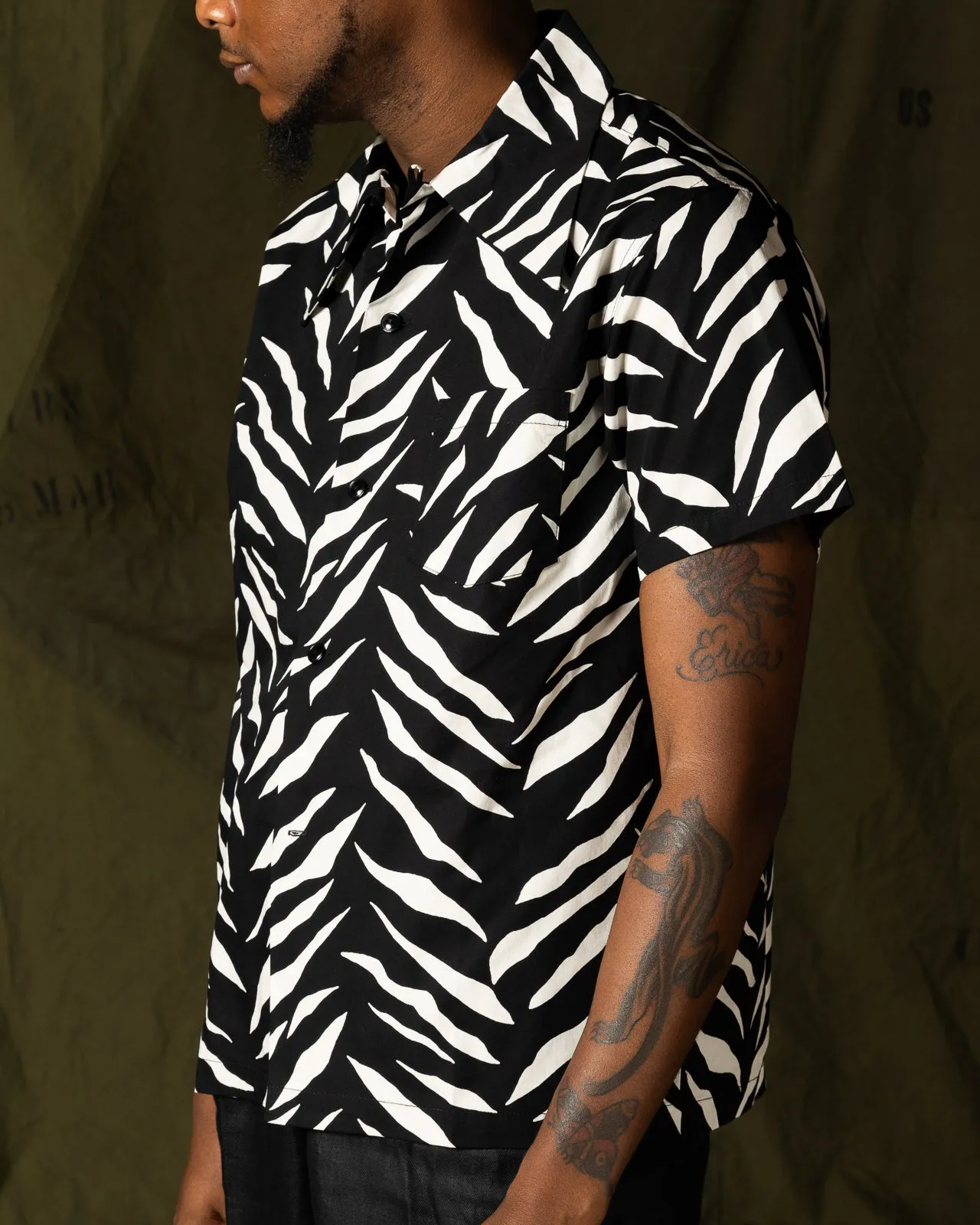 Zebra Shirt - Black sold by Standard and Strange product image thumbnail 3