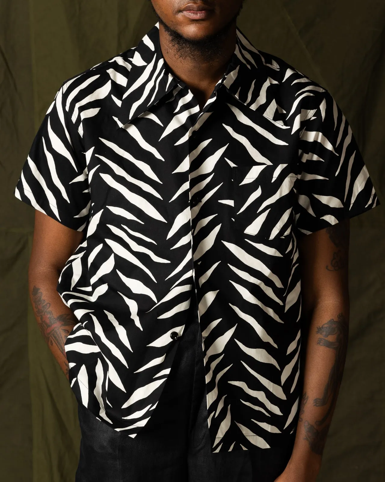 Zebra Shirt - Black sold by Standard and Strange product image thumbnail 4