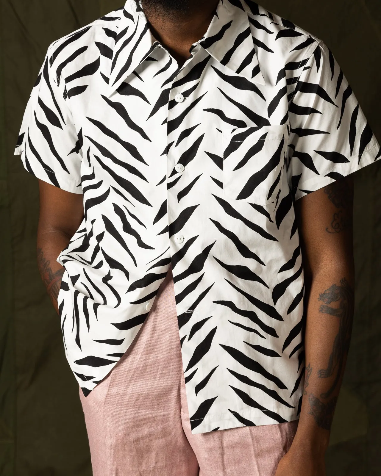 Zebra Shirt - White sold by Standard and Strange product image thumbnail 3