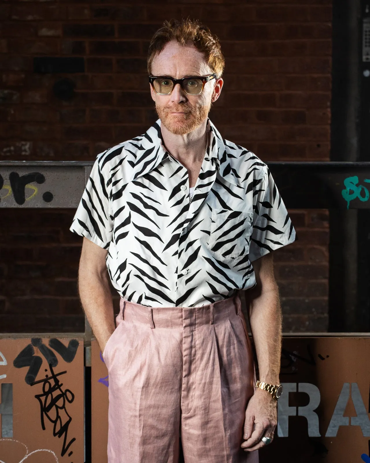 Zebra Shirt - White sold by Standard and Strange product image thumbnail 5