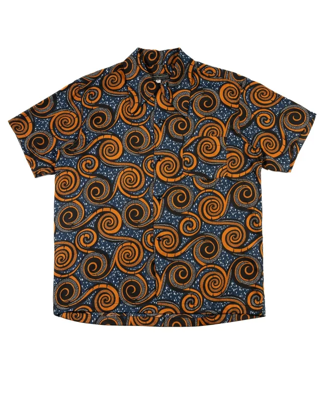 Tribal Shirt - Blue sold by Standard and Strange