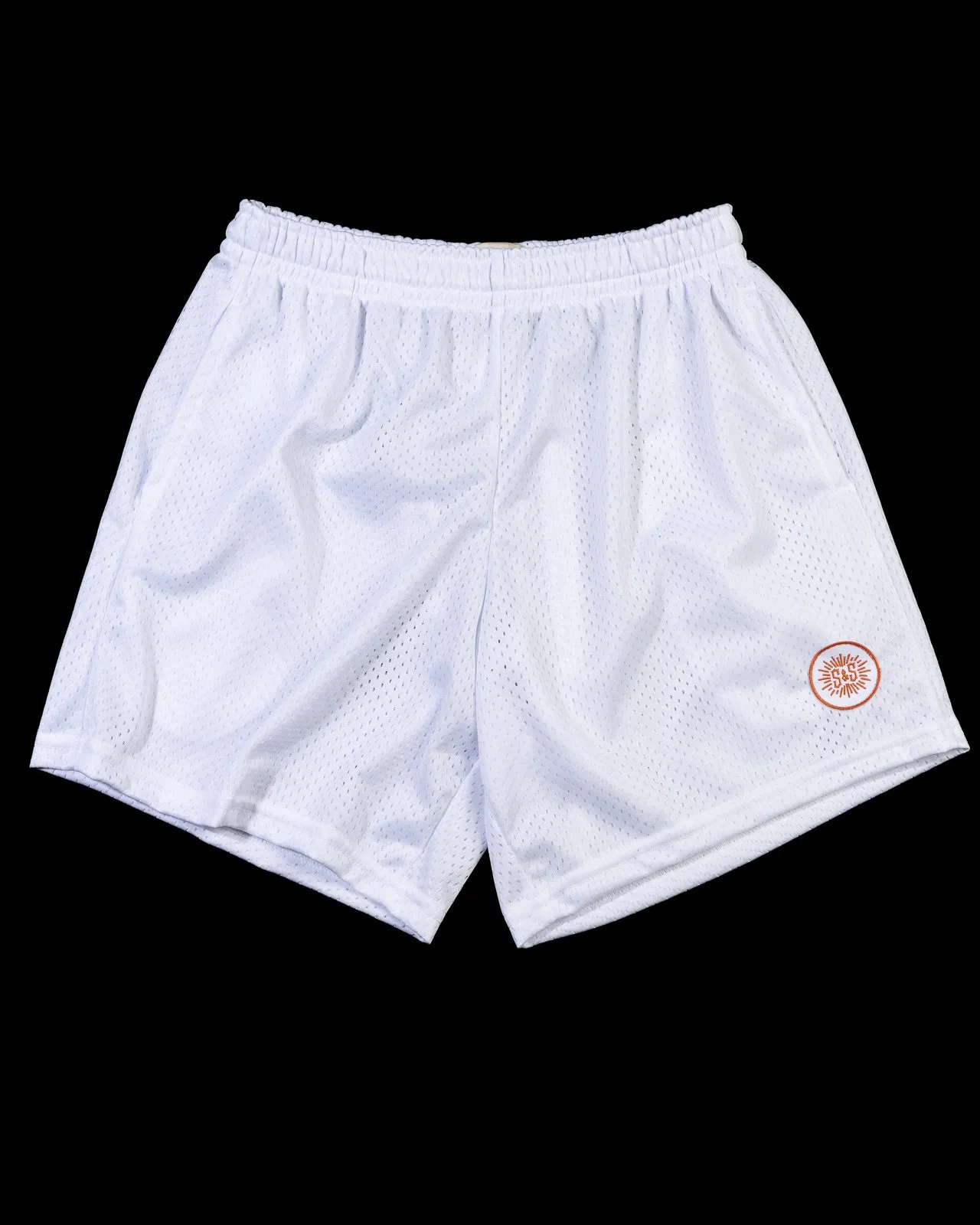 S&S x American Trench Mesh Short - White sold by Standard and Strange