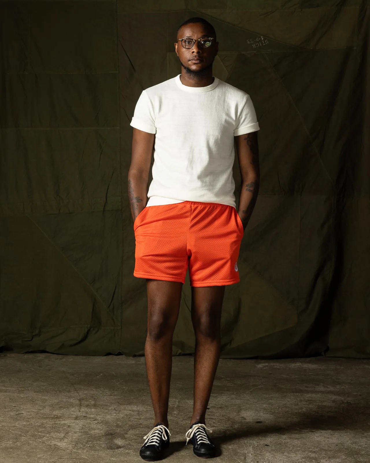 S&S x American Trench Mesh Short - Orange sold by Standard and Strange product image thumbnail 3