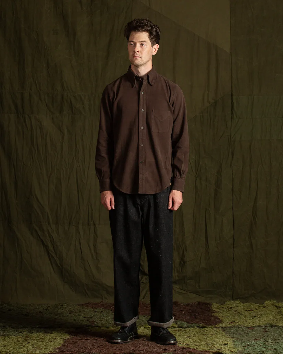 Authentic Fit BD Shirt - Maroon Japanese Cotton Flannel sold by Standard and Strange product image thumbnail 4