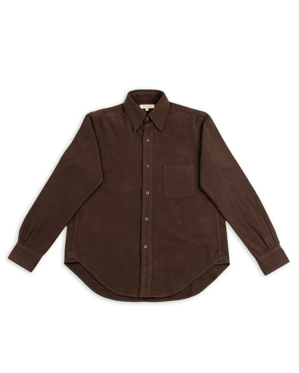 Authentic Fit BD Shirt - Maroon Japanese Cotton Flannel sold by Standard and Strange