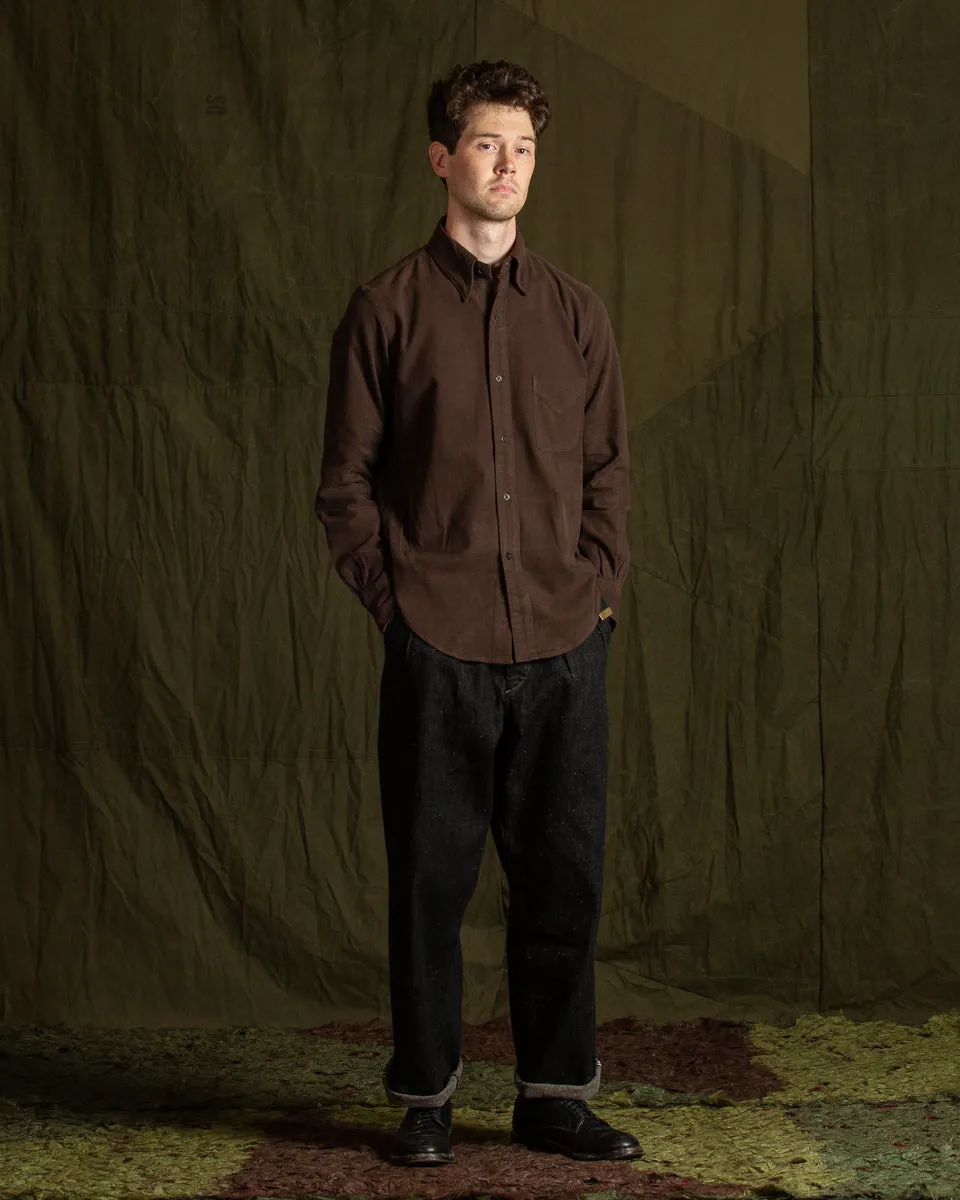 Authentic Fit BD Shirt - Maroon Japanese Cotton Flannel sold by Standard and Strange product image thumbnail 3