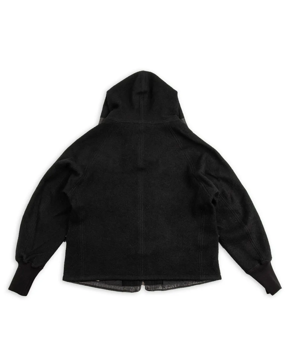 Pilgrimage Hoodie - Black Wool Boucle Knit sold by Standard and Strange product image thumbnail 2