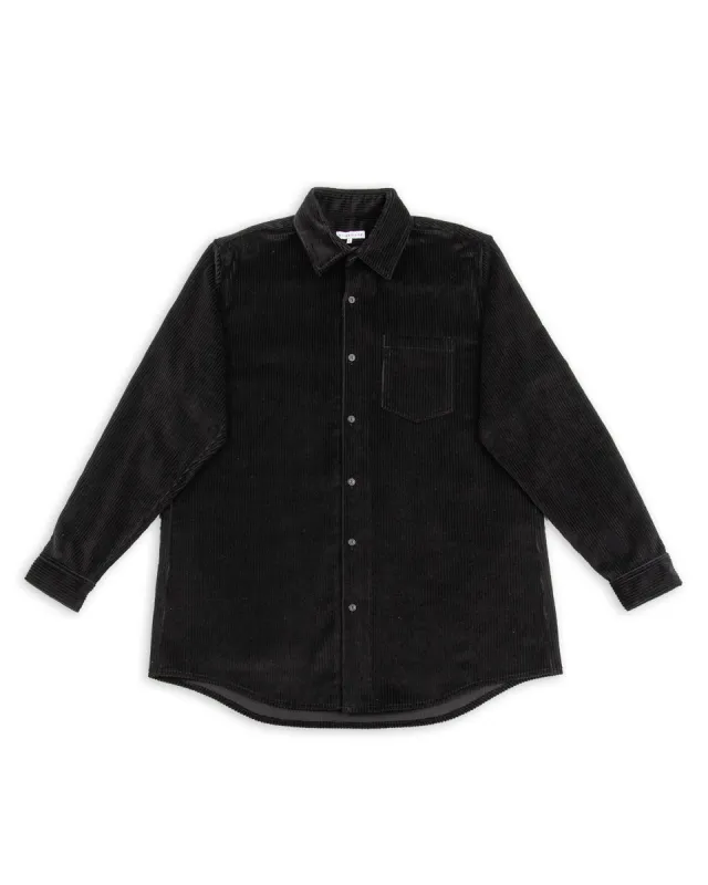 Oversized Shirt - Black Corduroy sold by Standard and Strange