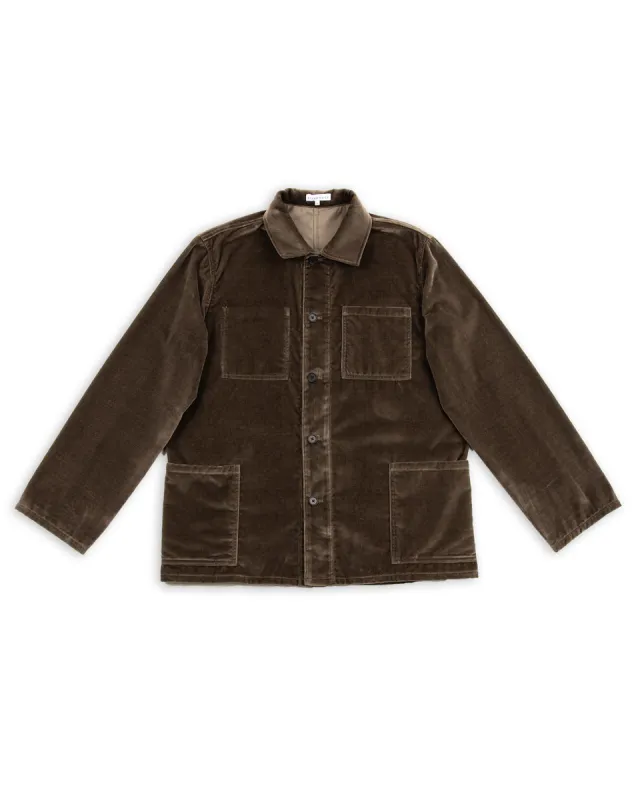Chore Coat - Walnut Velvet made by Blluemade