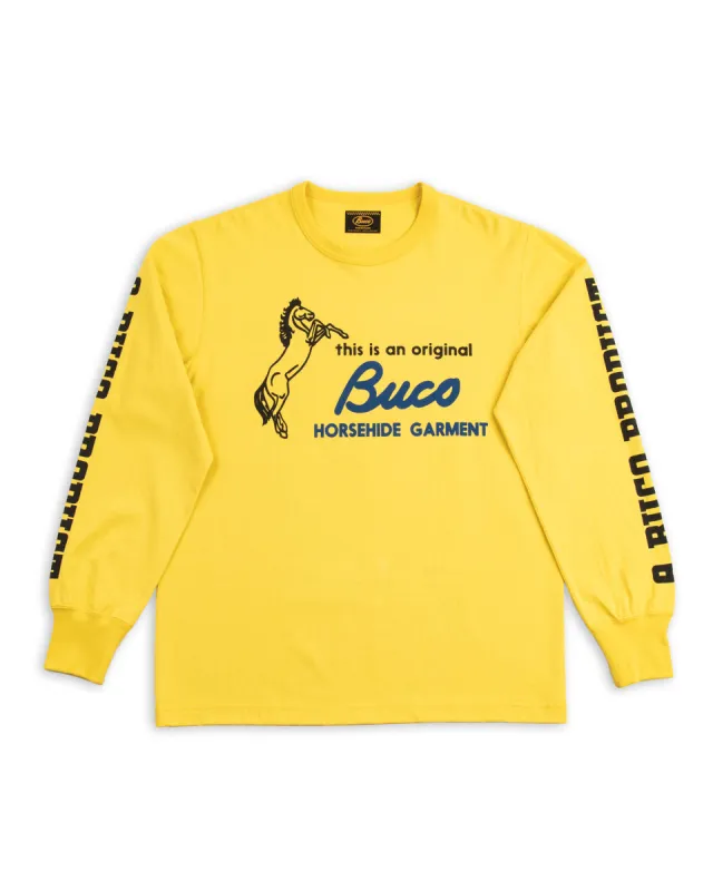 Buco L/S Tee / Original Buco - Canary sold by Standard and Strange