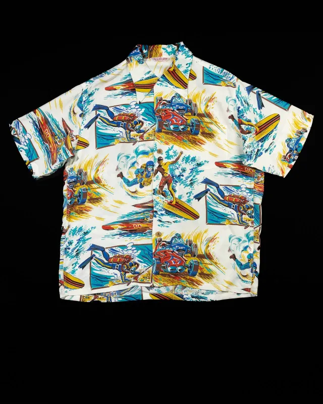 Rock 'n' Roll Shirt "Action Packed" Type II - White sold by Standard and Strange