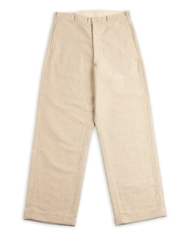 Linen Atelier Trousers - Beige sold by Standard and Strange