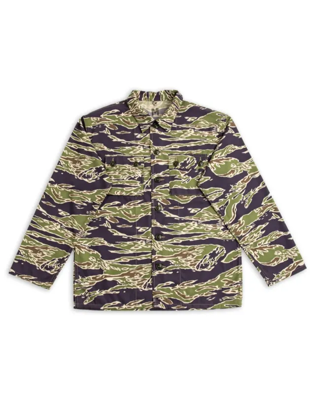 Tiger Camouflage Shirt - Late War Green sold by Standard and Strange