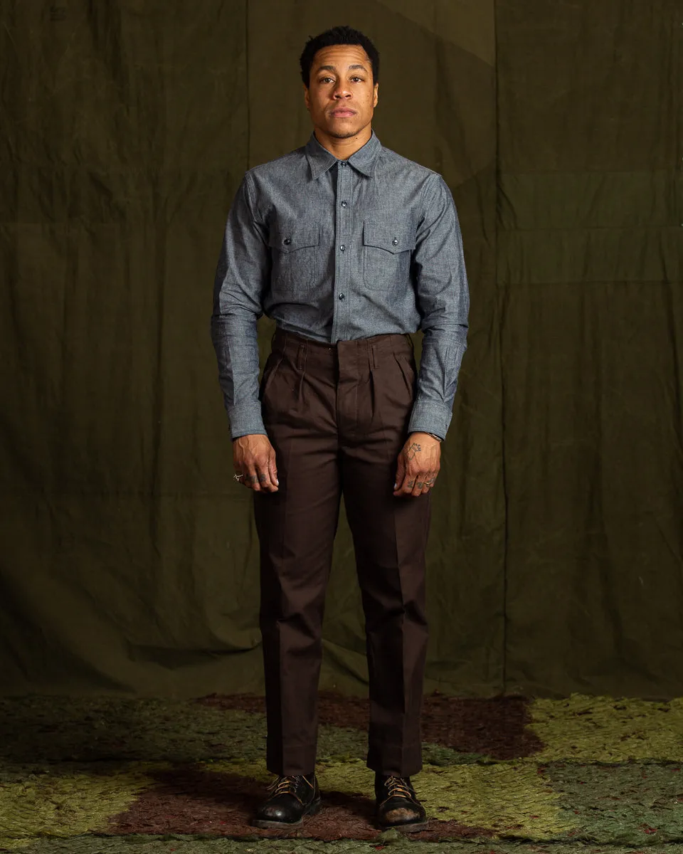 6.5oz Chambray US Navy Shirts - Royal Navy sold by Standard and Strange product image thumbnail 4