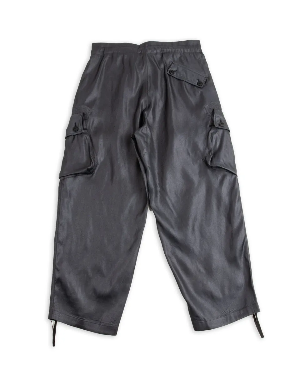 Adjustable Cargo Pants - High Twist Tussah Silk Twill/Midnight sold by Standard and Strange product image thumbnail 2