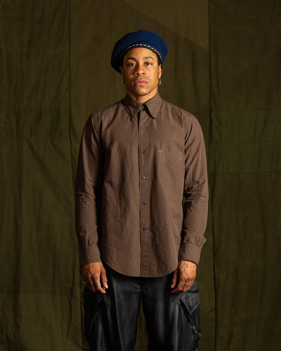 Authentic Fit BD Shirt - Lawn/Espresso Japanese Cotton Hemp sold by Standard and Strange product image thumbnail 4