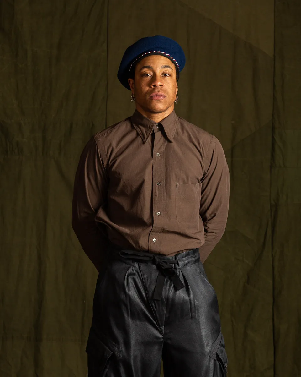 Authentic Fit BD Shirt - Lawn/Espresso Japanese Cotton Hemp sold by Standard and Strange product image thumbnail 3