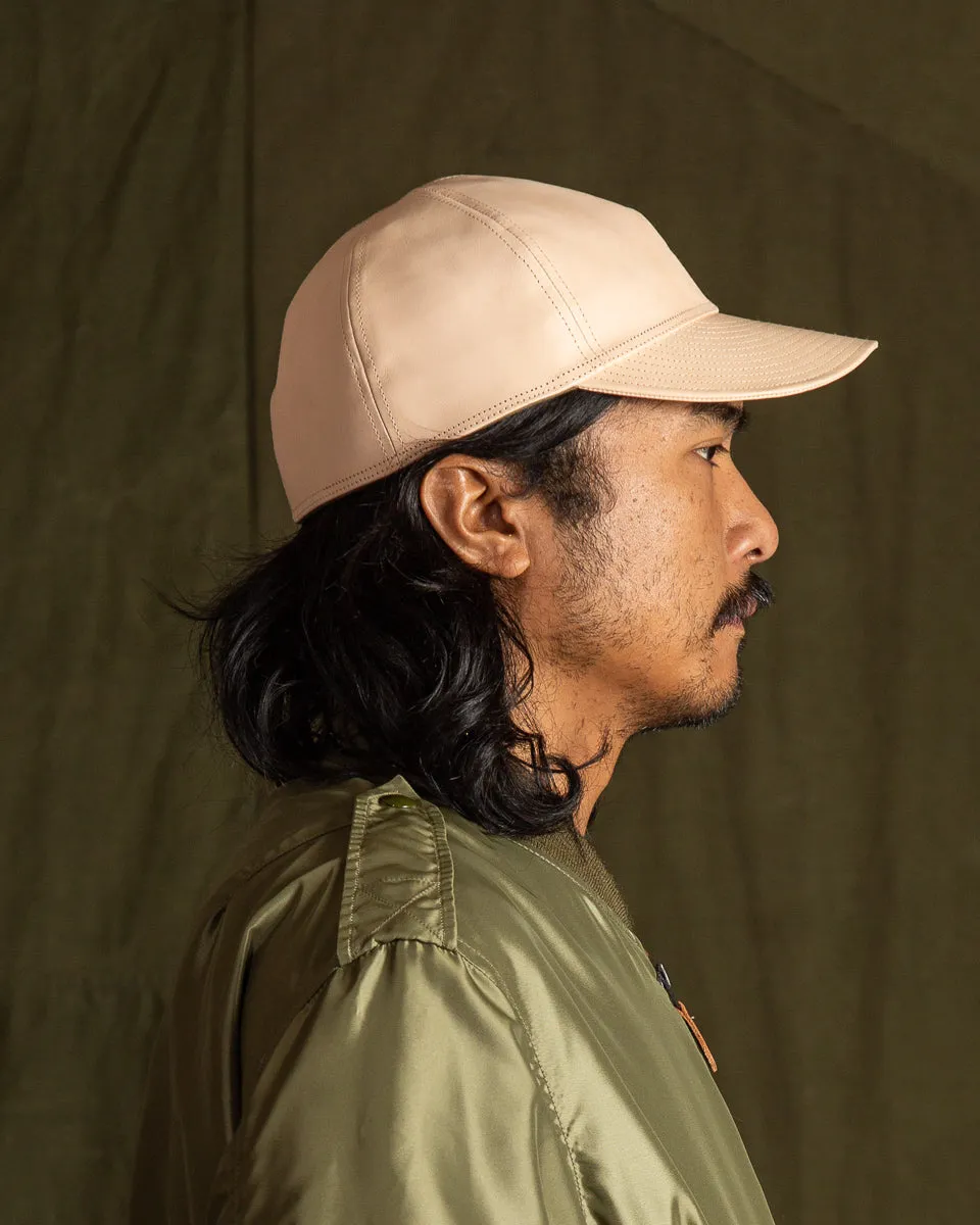 A-26 Cap - Veg Tan Shinki Horsehide sold by Standard and Strange product image thumbnail 5