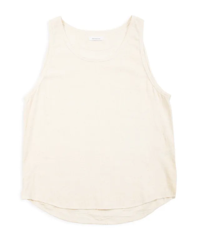 Ripley Tank - Natural Handwoven Kala Cotton sold by Standard and Strange