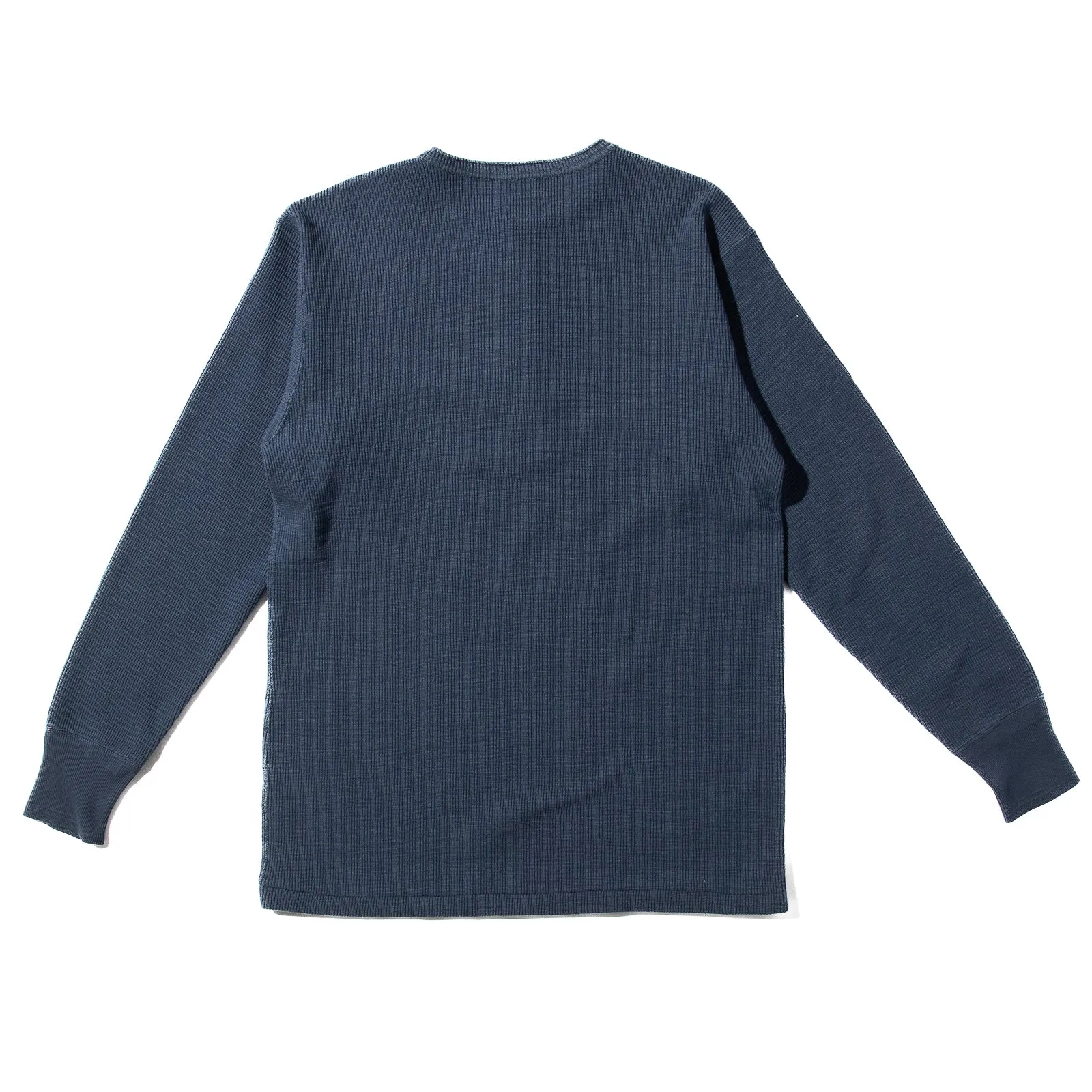 Western Cardigan Stitch Henley Shirt - Cobalt sold by Standard and Strange product image thumbnail 2