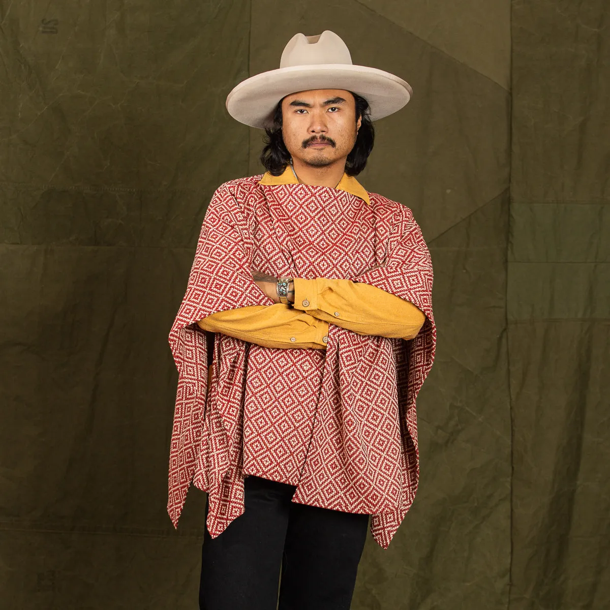 Poncho - Red Diamond sold by Standard and Strange product image thumbnail 5