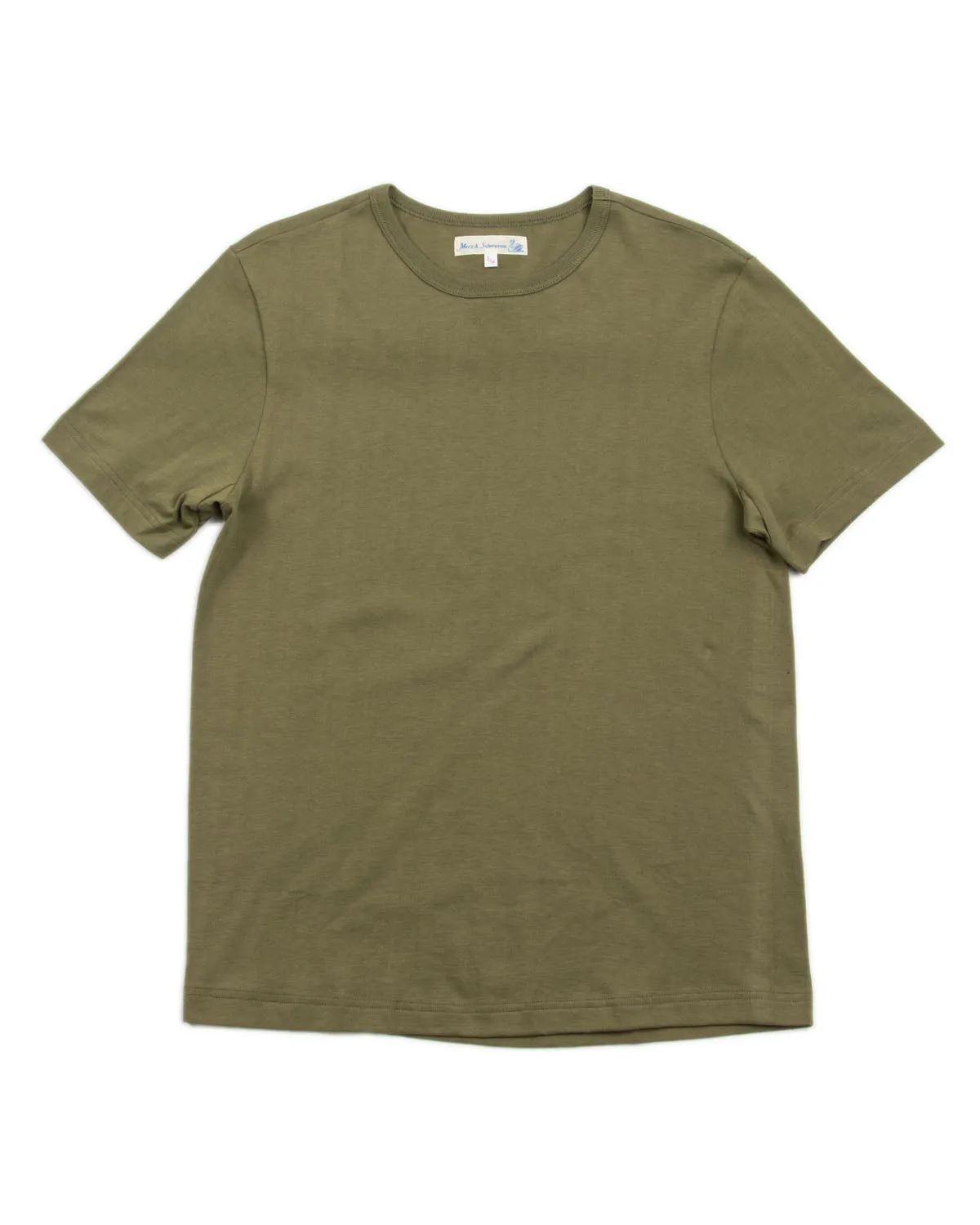 1950s Lightweight Loopwheeled Tee - Army sold by Standard and Strange