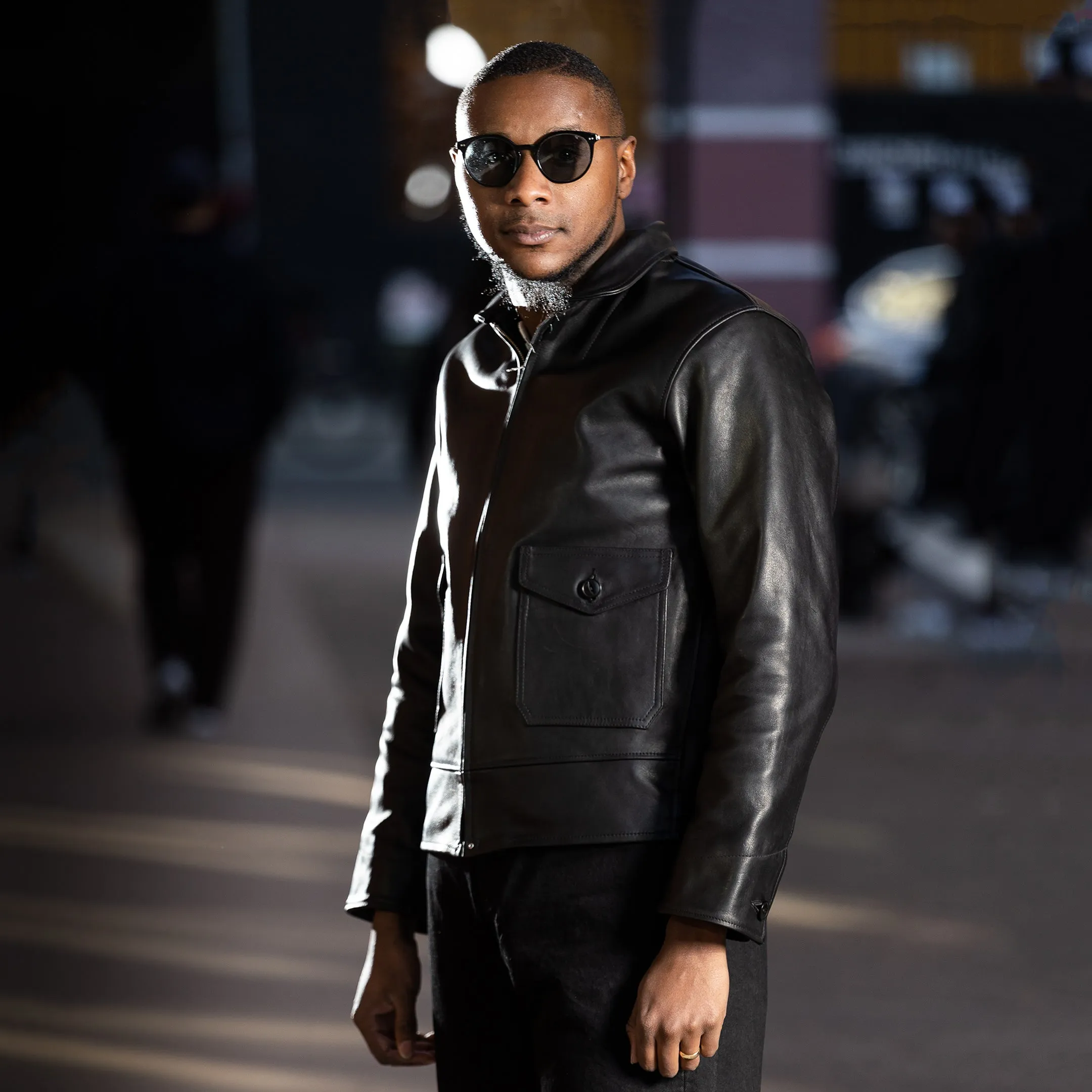 Horsehide A-1 Zip Jacket - Black sold by Standard and Strange product image thumbnail 5