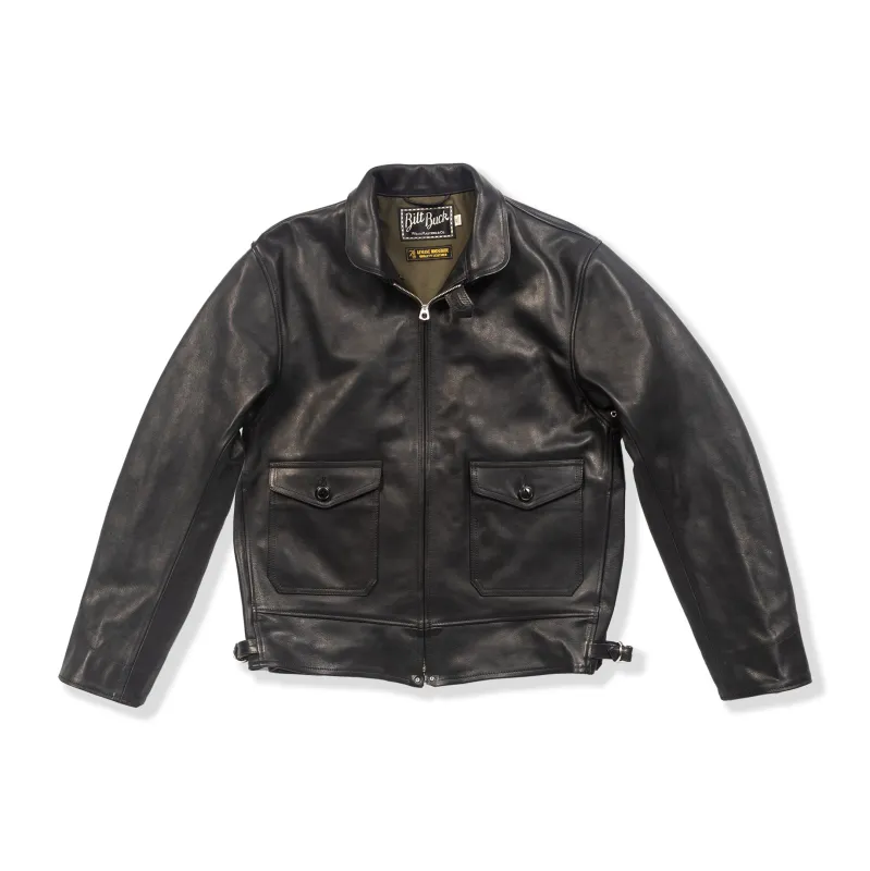 Horsehide A-1 Zip Jacket - Black sold by Standard and Strange