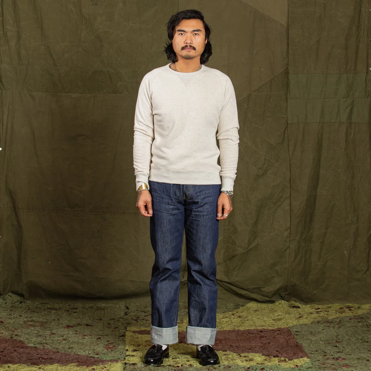 Wakayama Special Loopwheel Raglan Crewneck Sweatshirt - Heather Gray sold by Standard and Strange product image thumbnail 5