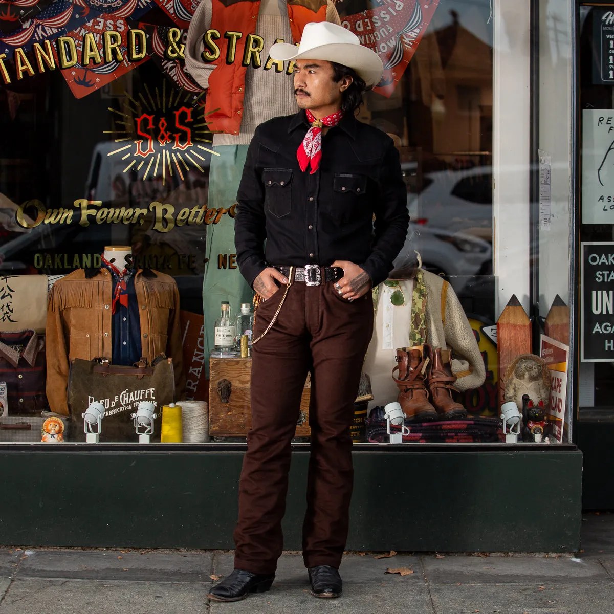 Ryman Shirt - Black Denim Rinsed sold by Standard and Strange product image thumbnail 4