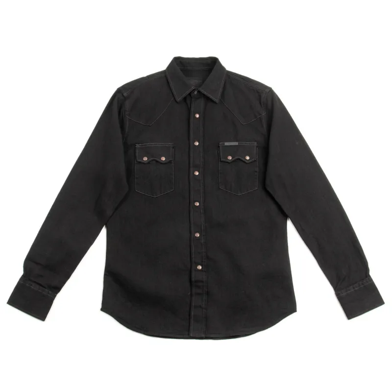 Ryman Shirt - Black Denim Rinsed sold by Standard and Strange