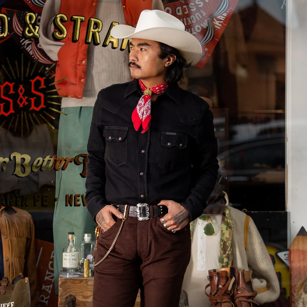 Ryman Shirt - Black Denim Rinsed sold by Standard and Strange product image thumbnail 2