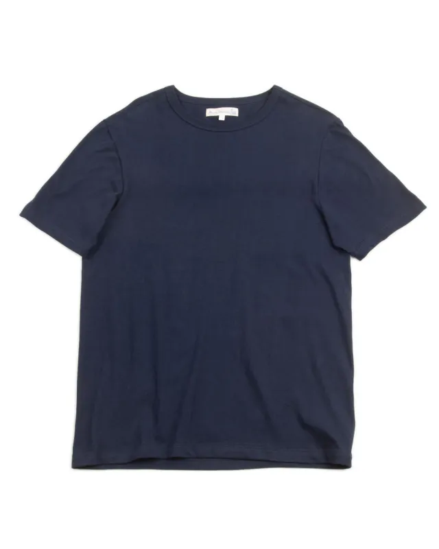 1950s Lightweight Loopwheeled Tee - Ink Blue sold by Standard and Strange
