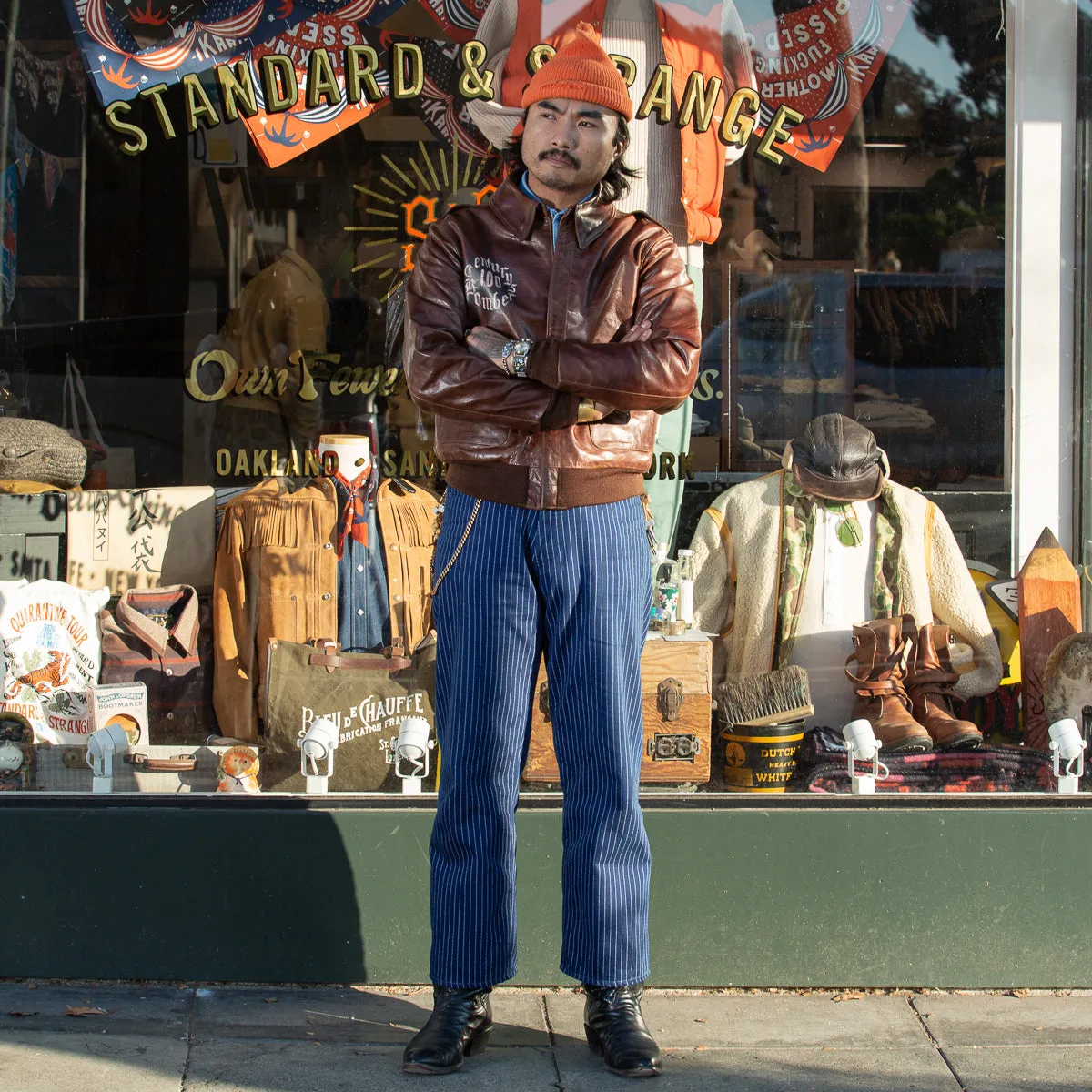 Type A-2 Leather Jacket - 100th Bomb Group Chapel in the Flak sold by Standard and Strange product image thumbnail 2
