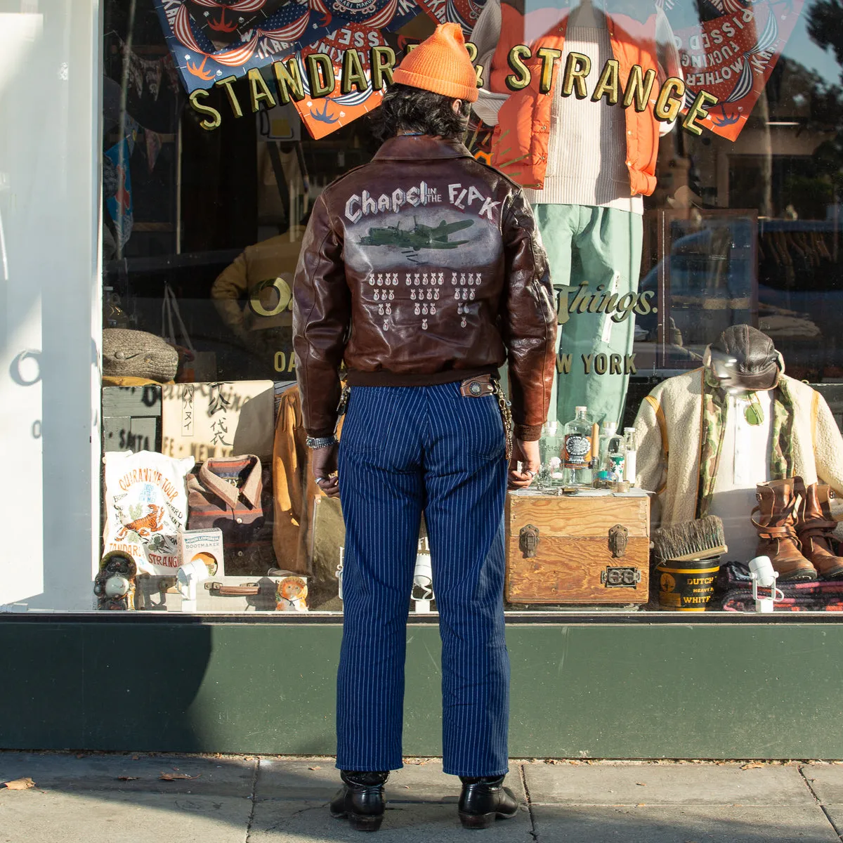 Type A-2 Leather Jacket - 100th Bomb Group Chapel in the Flak sold by Standard and Strange product image thumbnail 5