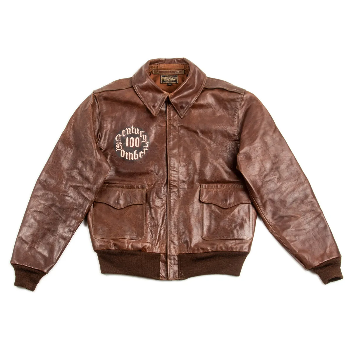 Type A-2 Leather Jacket - 100th Bomb Group Chapel in the Flak sold by Standard and Strange