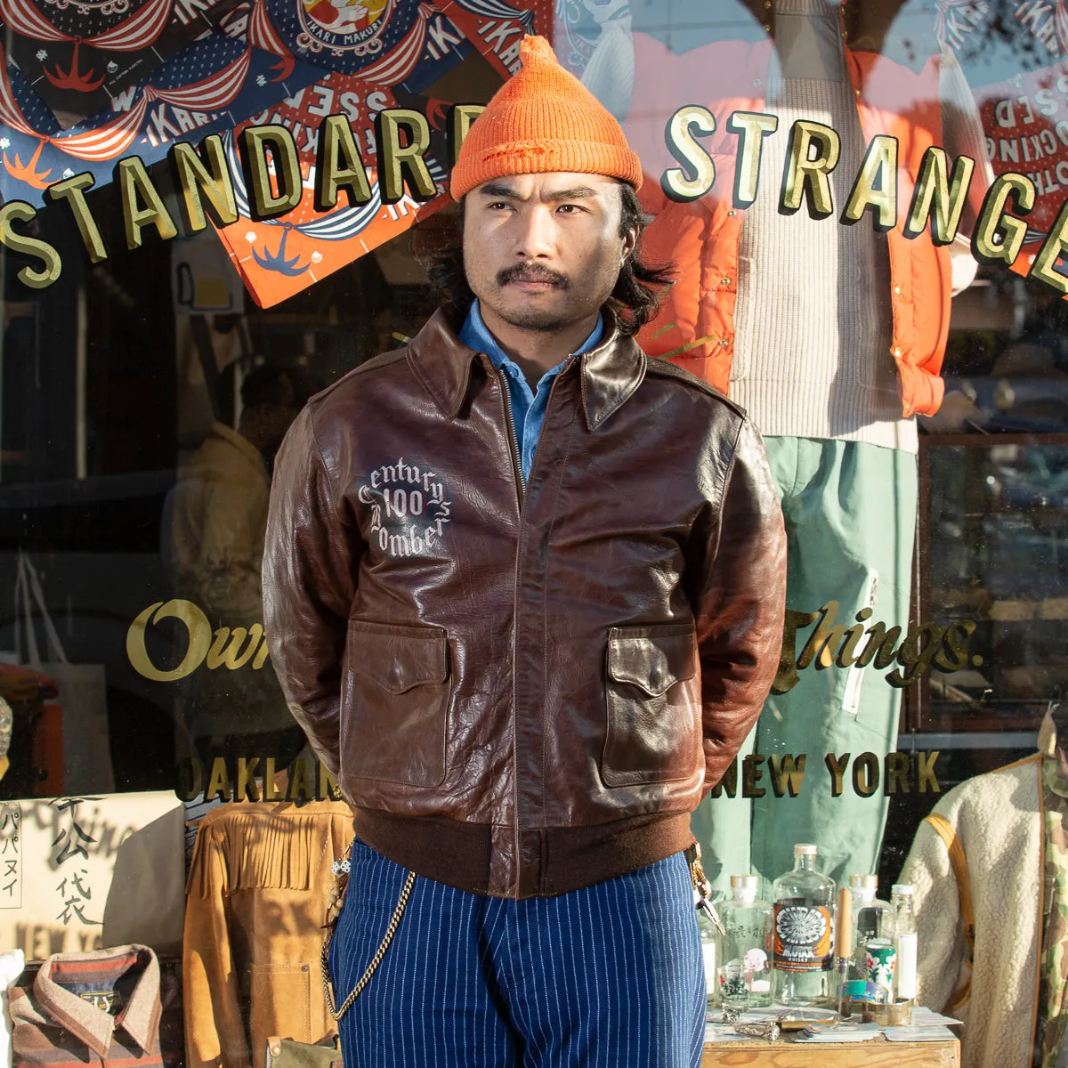 Type A-2 Leather Jacket - 100th Bomb Group Chapel in the Flak sold by Standard and Strange product image thumbnail 3