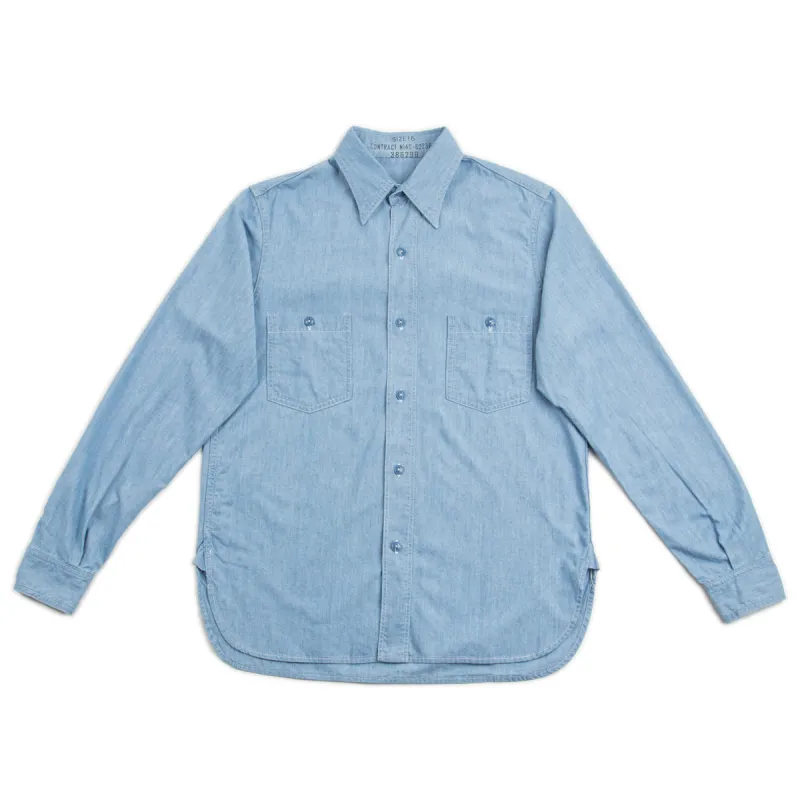 USN Chambray Shirt - Blue sold by Standard and Strange