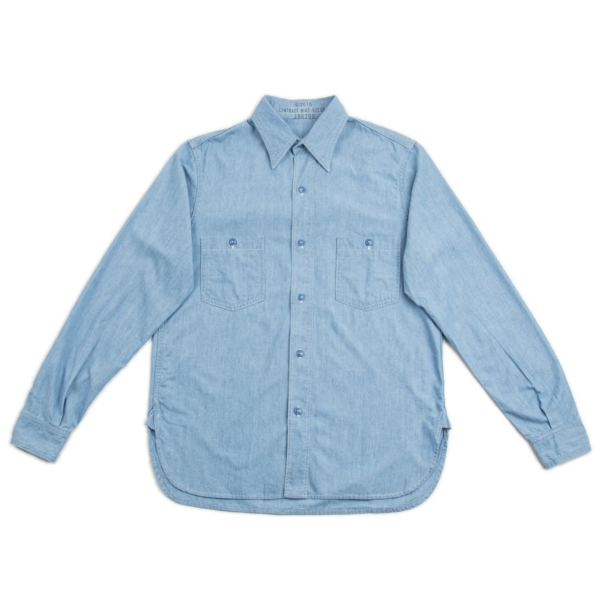 USN Chambray Shirt - Blue sold by Standard and Strange