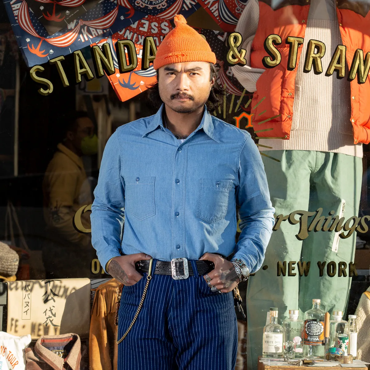 USN Chambray Shirt - Blue sold by Standard and Strange product image thumbnail 3