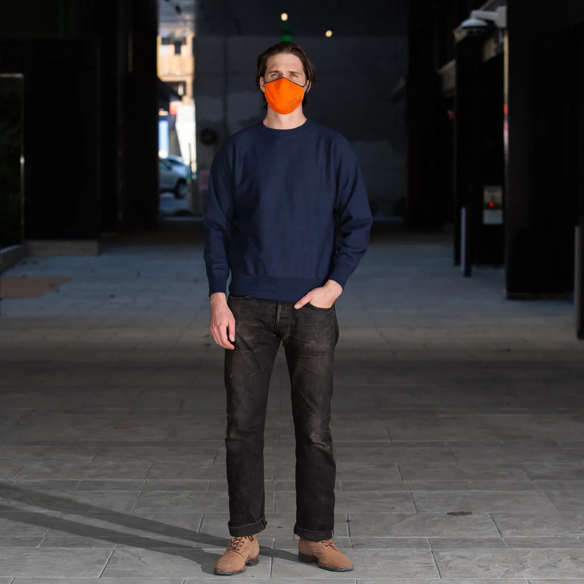 Heavyweight Crewneck Sweatshirt - Navy sold by Standard and Strange product image thumbnail 2