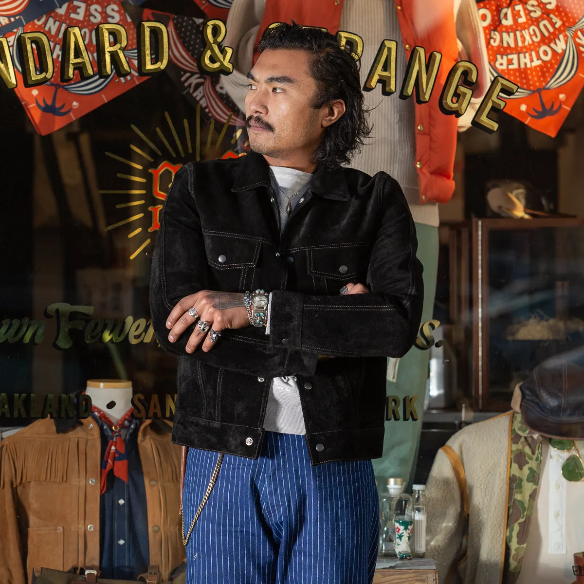 Steer Suede 3rd Type Jacket - Black (TB-139) sold by Standard and Strange product image thumbnail 2