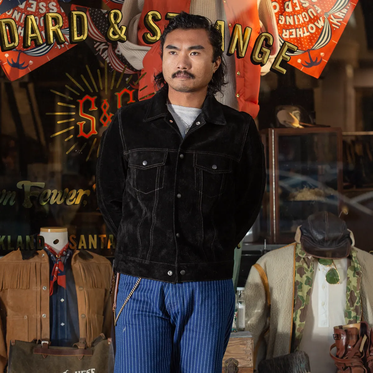 Steer Suede 3rd Type Jacket - Black (TB-139) sold by Standard and Strange product image thumbnail 3