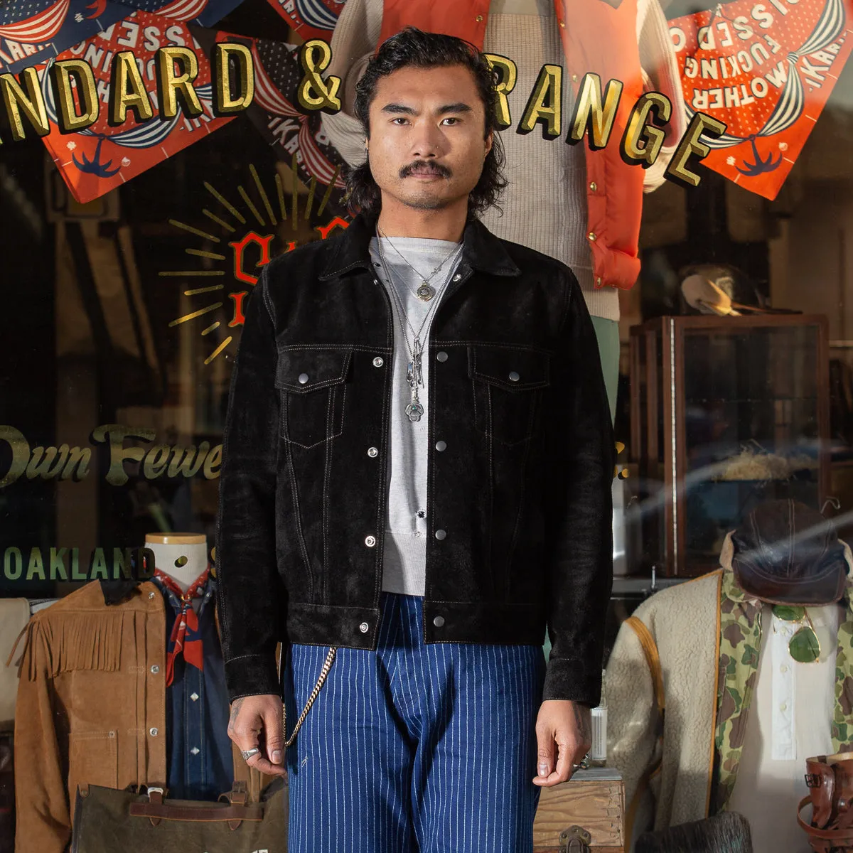 Steer Suede 3rd Type Jacket - Black (TB-139) sold by Standard and Strange product image thumbnail 4