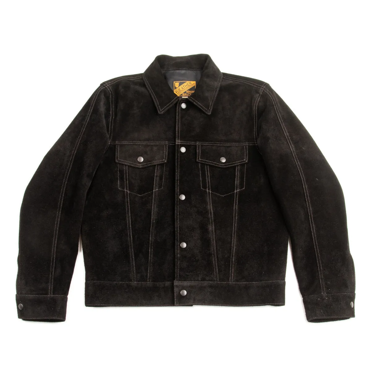 Steer Suede 3rd Type Jacket - Black (TB-139) sold by Standard and Strange