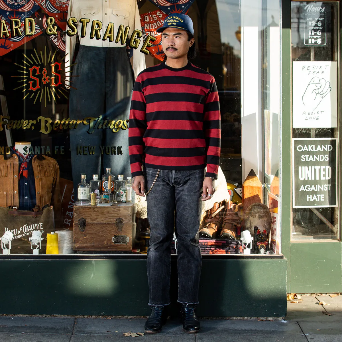 Buco Heavy Stripe Racing Jersey - Red/Black sold by Standard and Strange product image thumbnail 4