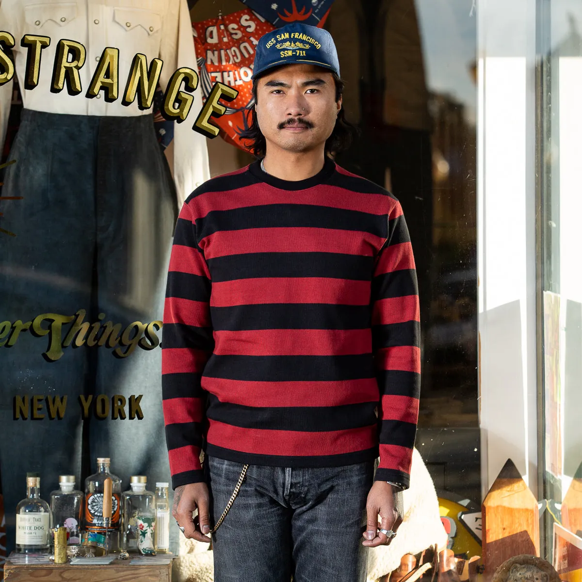 Buco Heavy Stripe Racing Jersey - Red/Black sold by Standard and Strange product image thumbnail 3